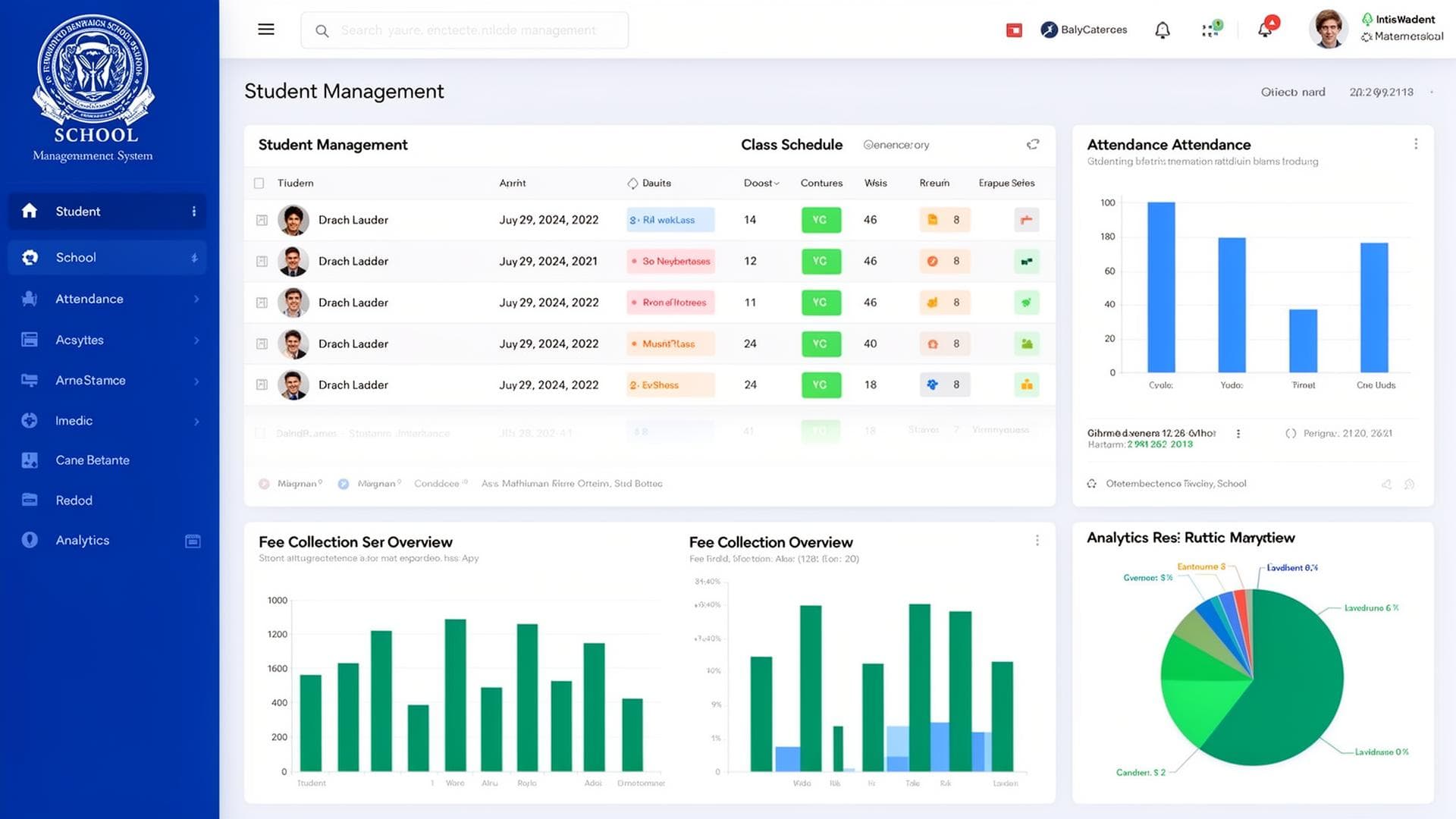VaultSchool School Dashboard